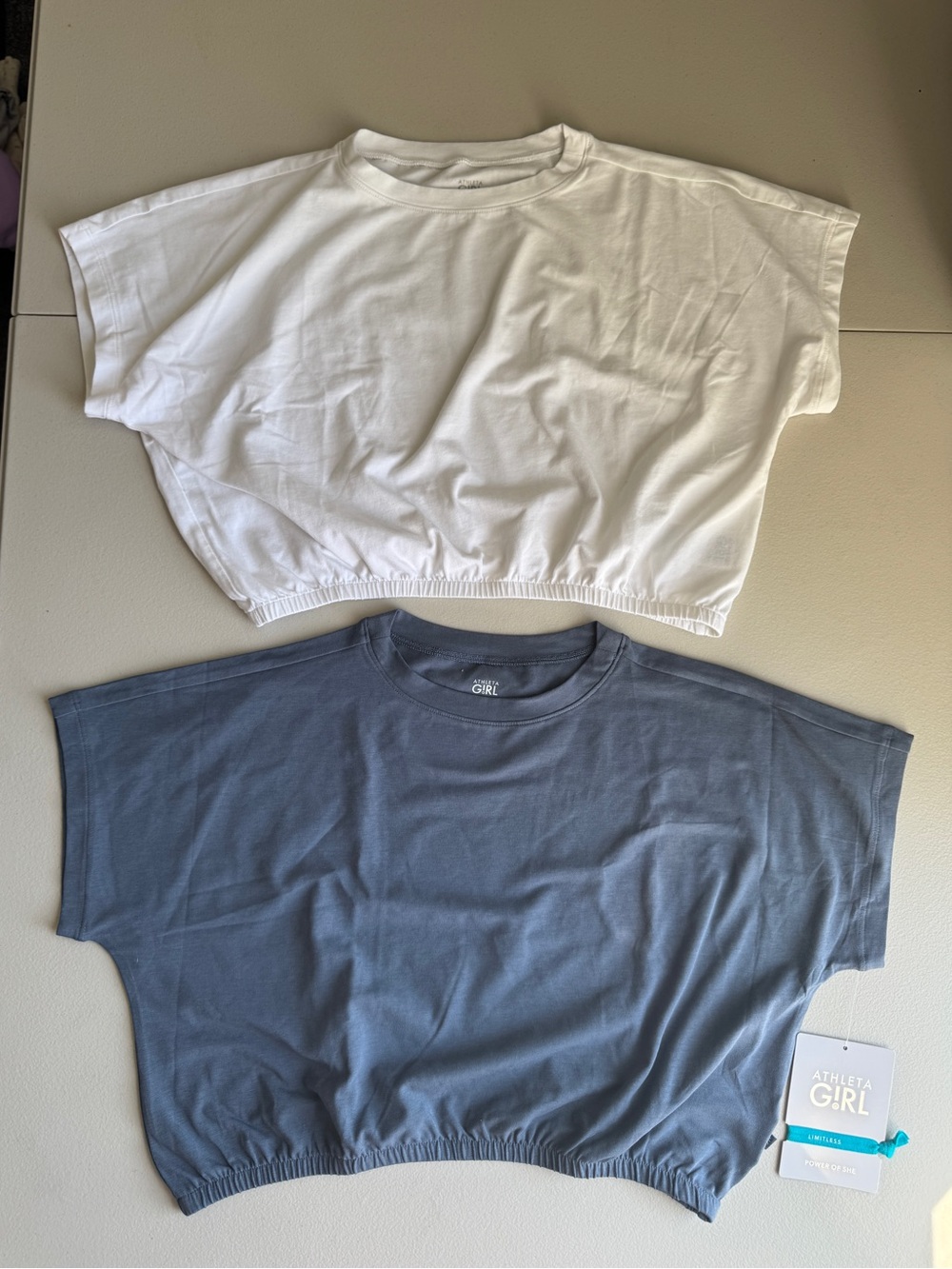 Athleta Girl Right Moves Dolman Tee. cropped athletic top bundle size 8/10